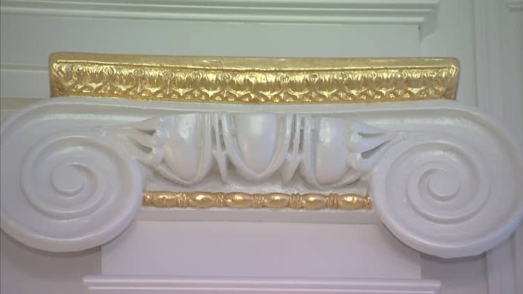 Inside the mega-mansion painted in 18kt gold 